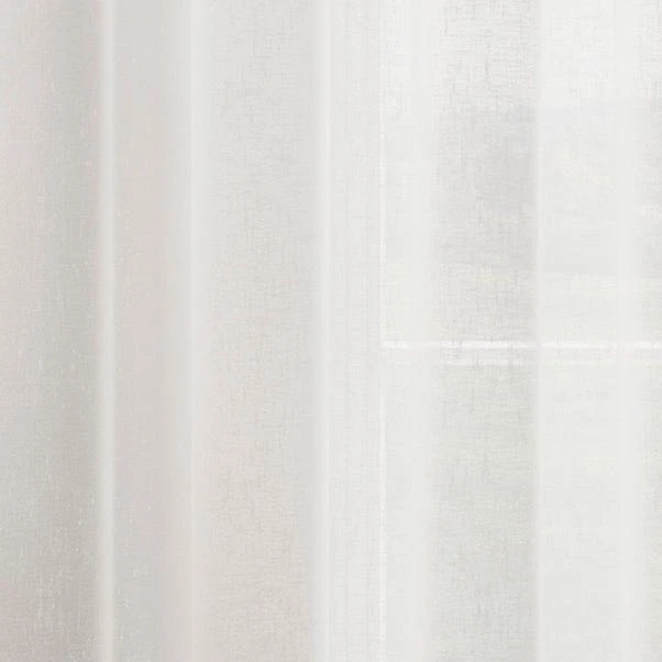 Dunelm Boucle White Slot Top Voile Panel 3 Dunelm Boucle White Slot Top Voile Panel - Image 3