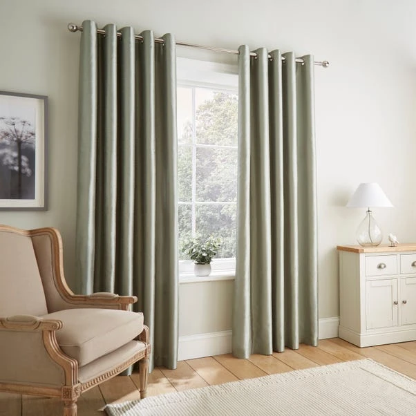 Montana Sage Eyelet Curtains 2 Montana Sage Eyelet Curtains - Image 2