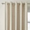 Dunelm Cut Velvet Champagne Thermal Eyelet Curtains