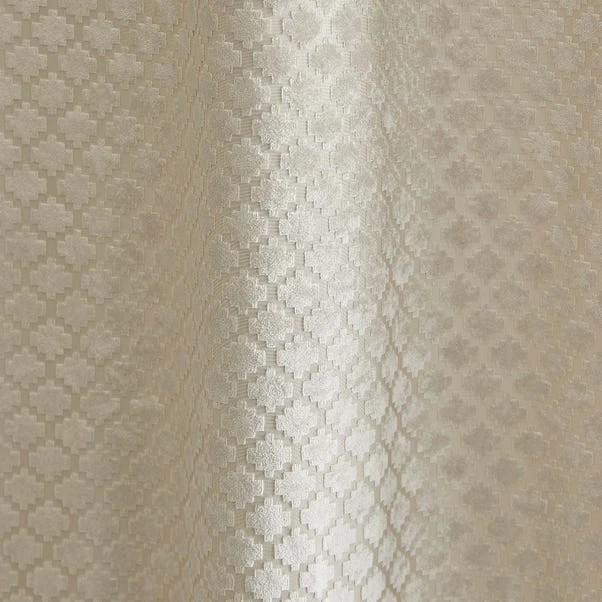 Dunelm Cut Velvet Champagne Thermal Eyelet Curtains 3 Dunelm Cut Velvet Champagne Thermal Eyelet Curtains - Image 3