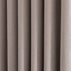 Dunelm Luna Brushed Pebble Blackout Eyelet Door Curtain 7 Dunelm Luna Brushed Pebble Blackout Eyelet Door Curtain -Best Curtain Shop 30778534 alt02