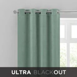 Dunelm Isla Thermal Ultra Blackout Lilypad Eyelet Curtains