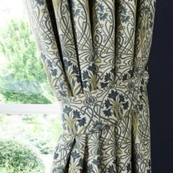 Dunelm Lucetta Prussian Blue Pencil Pleat Curtains -Best Curtain Shop 30794917 alt04