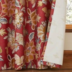 Dorma Samira Saffron Red Blackout Eyelet Curtains 6 Dorma Samira Saffron Red Blackout Eyelet Curtains -Best Curtain Shop 30799118 alt02