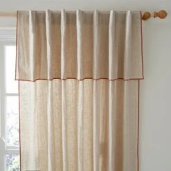 Dunelm Arizona Terracotta Hidden Tab Top Voile