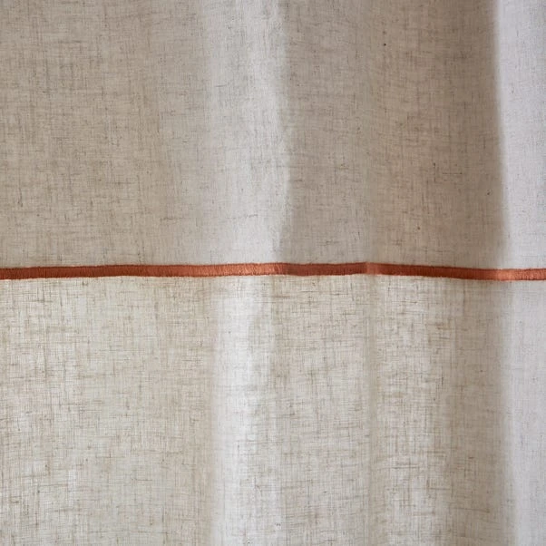 Dunelm Arizona Terracotta Hidden Tab Top Voile 3 Dunelm Arizona Terracotta Hidden Tab Top Voile - Image 3