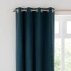 Dunelm Satin Peacock Eyelet Curtains