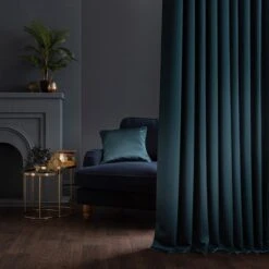 Dunelm Satin Peacock Eyelet Curtains -Best Curtain Shop 30808622 alt03