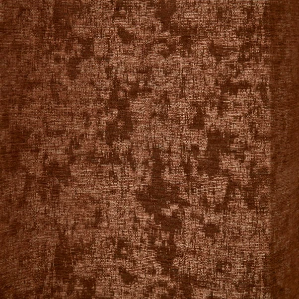 Dunelm Mottled Chenille Rust Eyelet Curtains 3 Dunelm Mottled Chenille Rust Eyelet Curtains - Image 3