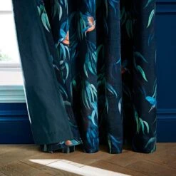 Natural History Museum Kingfisher Peacock Pencil Pleat Curtains 8 Natural History Museum Kingfisher Peacock Pencil Pleat Curtains -Best Curtain Shop 30810079 alt06