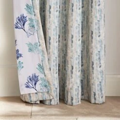 Natural History Museum Shoreline Seafoam Eyelet Curtains -Best Curtain Shop 30810103 alt06