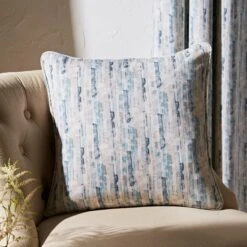 Natural History Museum Shoreline Seafoam Eyelet Curtains -Best Curtain Shop 30810103 alt07