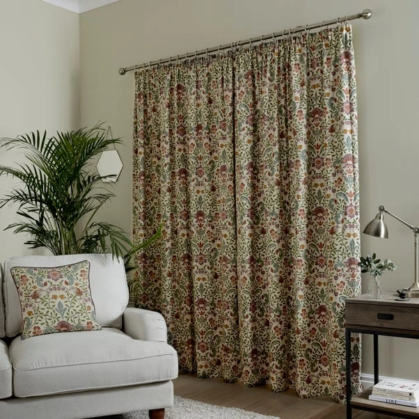 Dunelm Ruskin Natural Pencil Pleat Curtains 4 Dunelm Ruskin Natural Pencil Pleat Curtains - Image 4