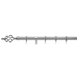 Dunelm Universal Cage 19mm Fixed Curtain Pole