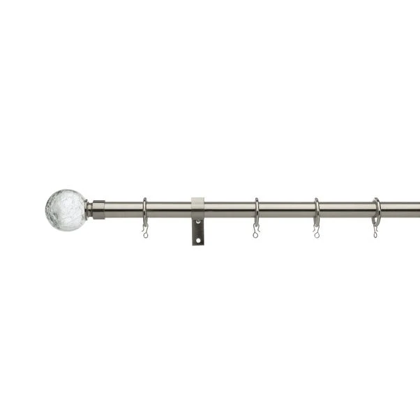 Dunelm Universal Crackled Glass 19mm Fixed Curtain Pole 1 Dunelm Universal Crackled Glass 19mm Fixed Curtain Pole
