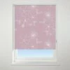 Universal Patterned Floral Cluster Pink Blackout Roller Blind