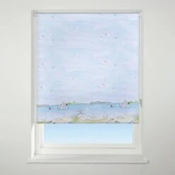 Universal Patterned Sea View Blue Daylight Roller Blind